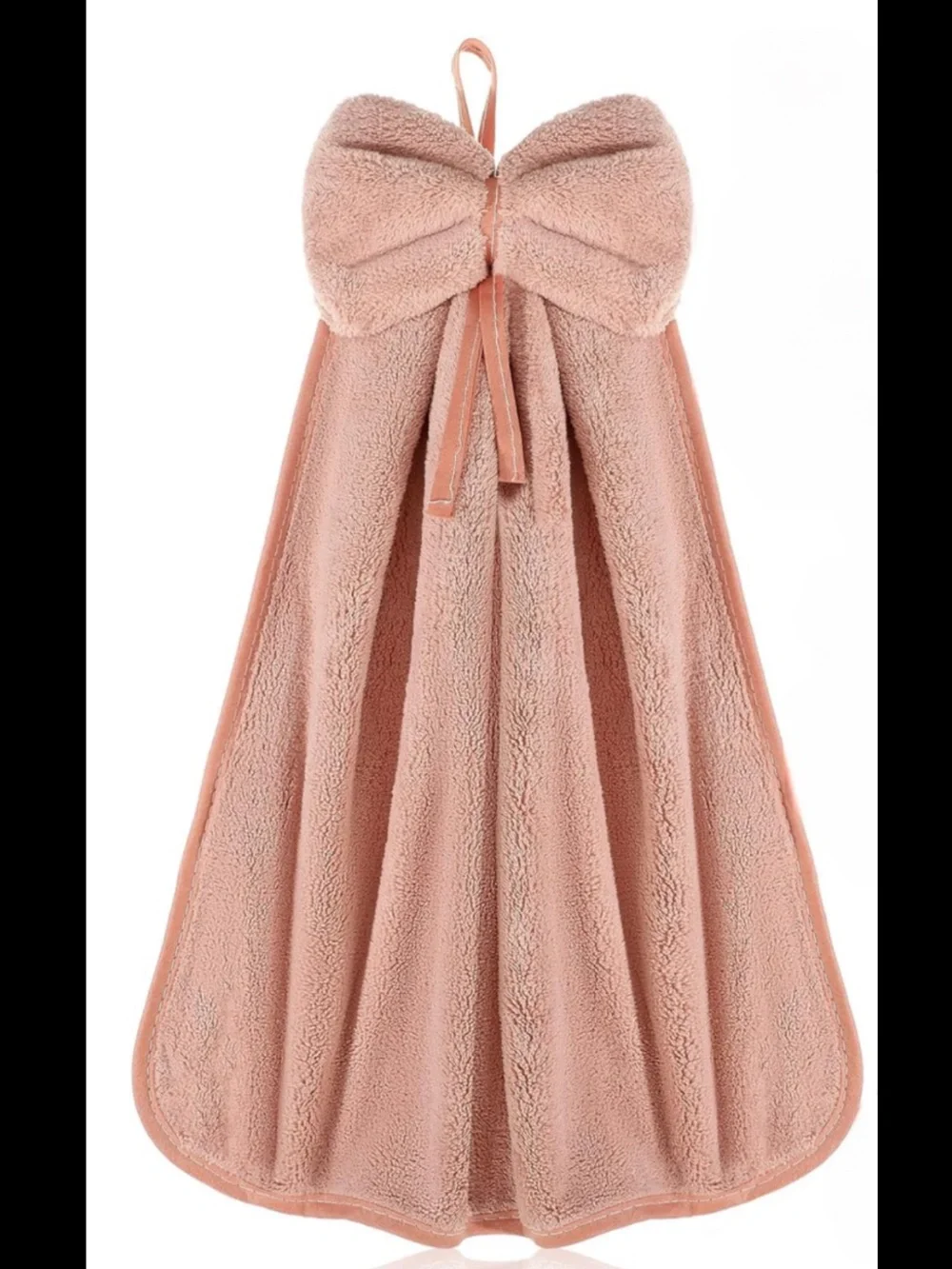 Plush Bow Hand Towel